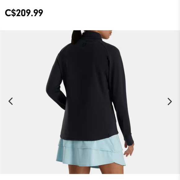 FootJoy Women’s Golf Hybrid Jacket, Black Size Large - Picture 3 of 7